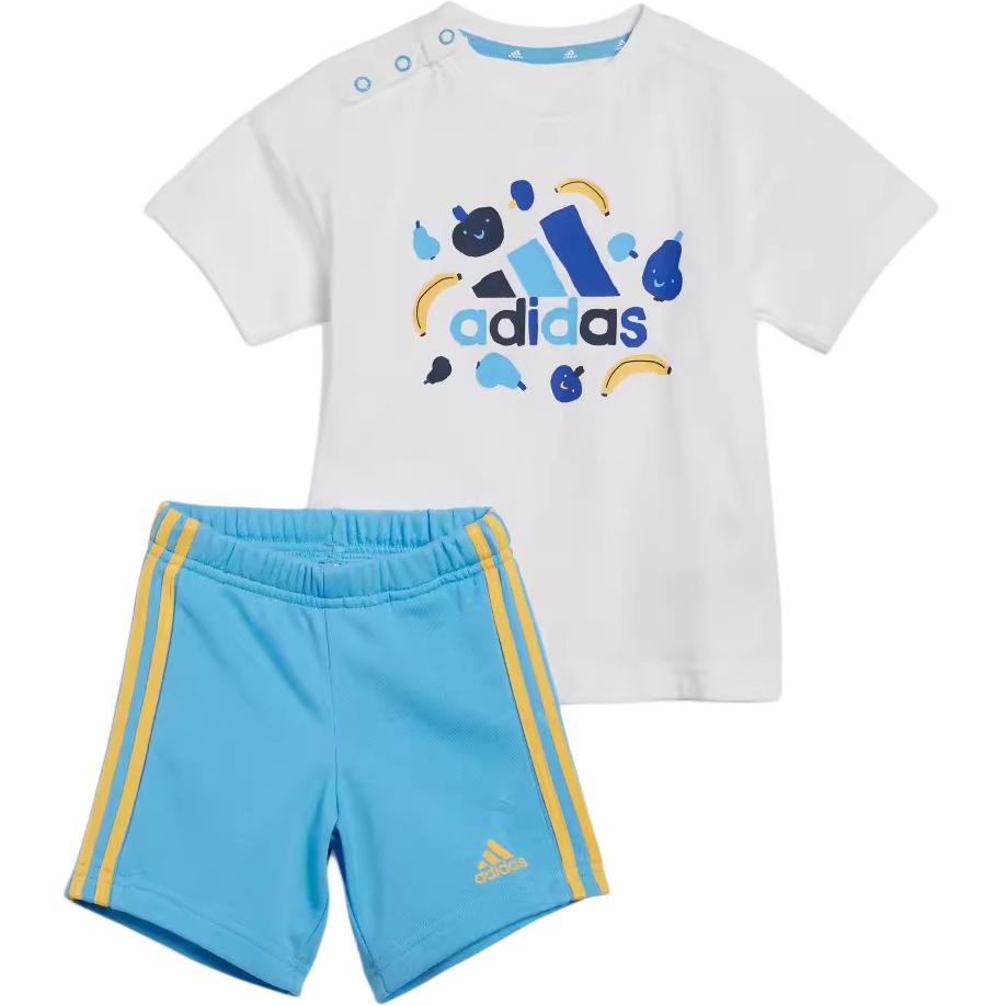 Детский костюм adidas (бело-синий)
