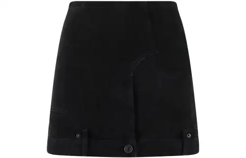 Balenciaga Upside-down Denim Miniskirt