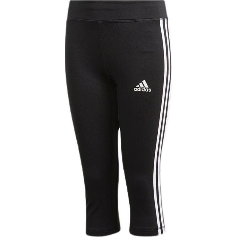 Детские тайтсы adidas Side Stripes (черные)