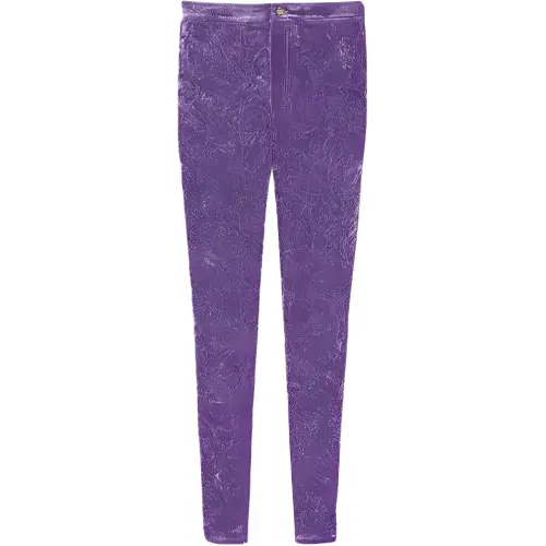 SAINT LAURENT Velvet Straight Leg Trousers