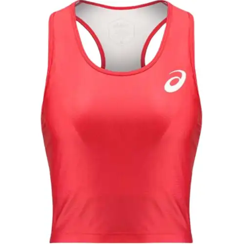 ASICS Sleeveless Sports Shirts Women's Red Racerback