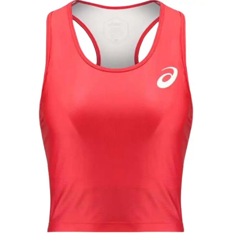 ASICS Sleeveless Sports Shirts Women's Red Racerback