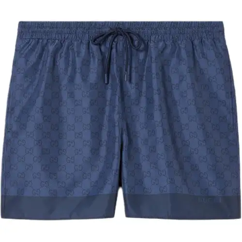 GUCCI Printed Technical Poplin Swim Shorts
