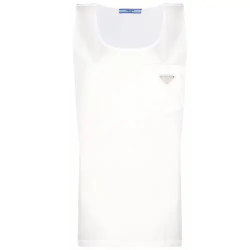 PRADA Camisoles Women's White Crew Neck Moderate Other
