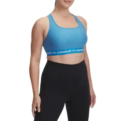 Under Armour Crossback Armour® Mid Heather Sports Underwear Women's Ethyl Ether Blue