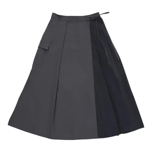 New Balance Met24 Wrap Skirt Casual Long Skirt Women's Black