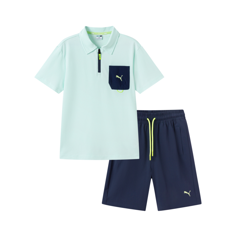 Спортивный костюм PUMA PERFORMANCE SS25 (розово-зеленый)