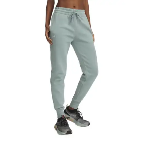 Under Armour Rival Fleece Sports Pants Women's Gray Green