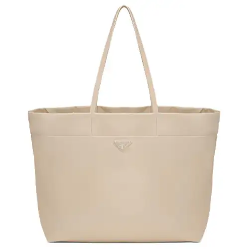 PRADA Leather Portable Crossbody Bag, Shoulder Bag Women's Desert Yellow