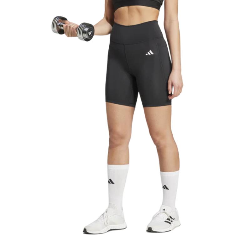 Adidas Free Shipping With AdiClub Optimé Essentials Stash Pocket 7 Inch Short Leggings