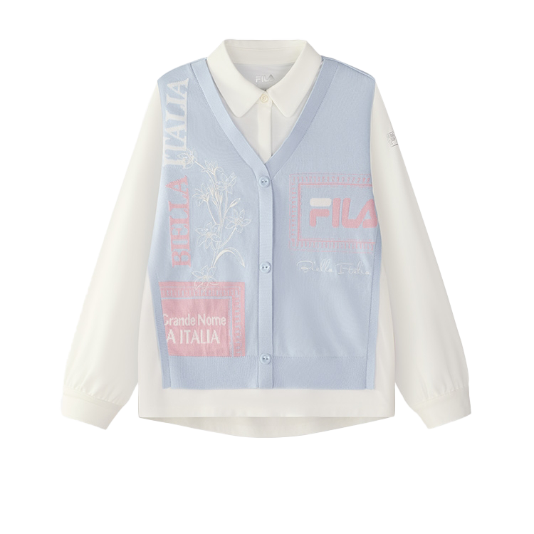 Детская рубашка Fila Kids White Line (белая)