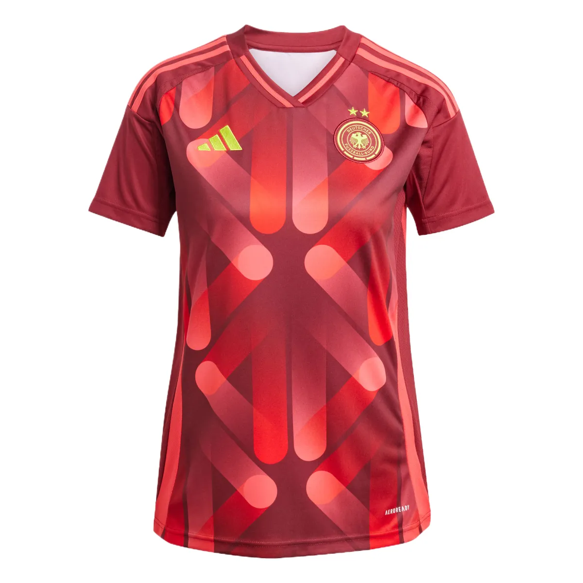 Adidas Germany National Team 25 WOMEN'S TEAM AWAY JERSEY Soccer Jersey Fan Edition Women's Preppy Red