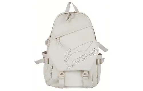 Li Ning Fabric Backpack Regular Unisex Ecru