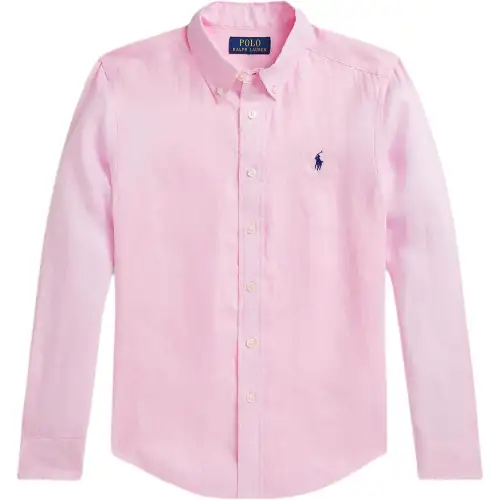 Polo Ralph Lauren Children's fuchsia shirt, children's clothing, with embroidery