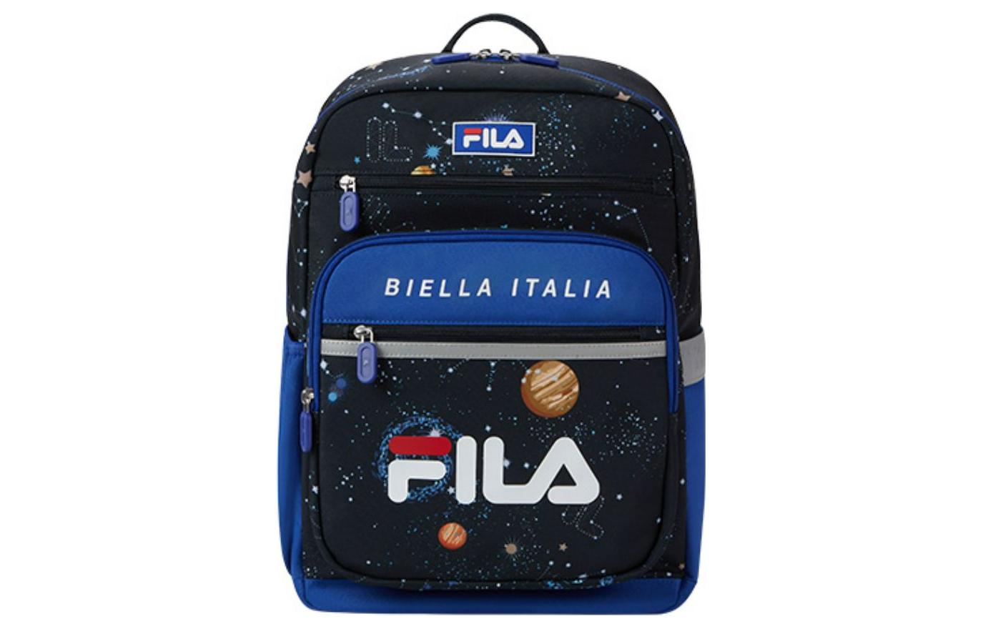FILA KIDS Polyester Backpack Regular Kids' Blue Satin