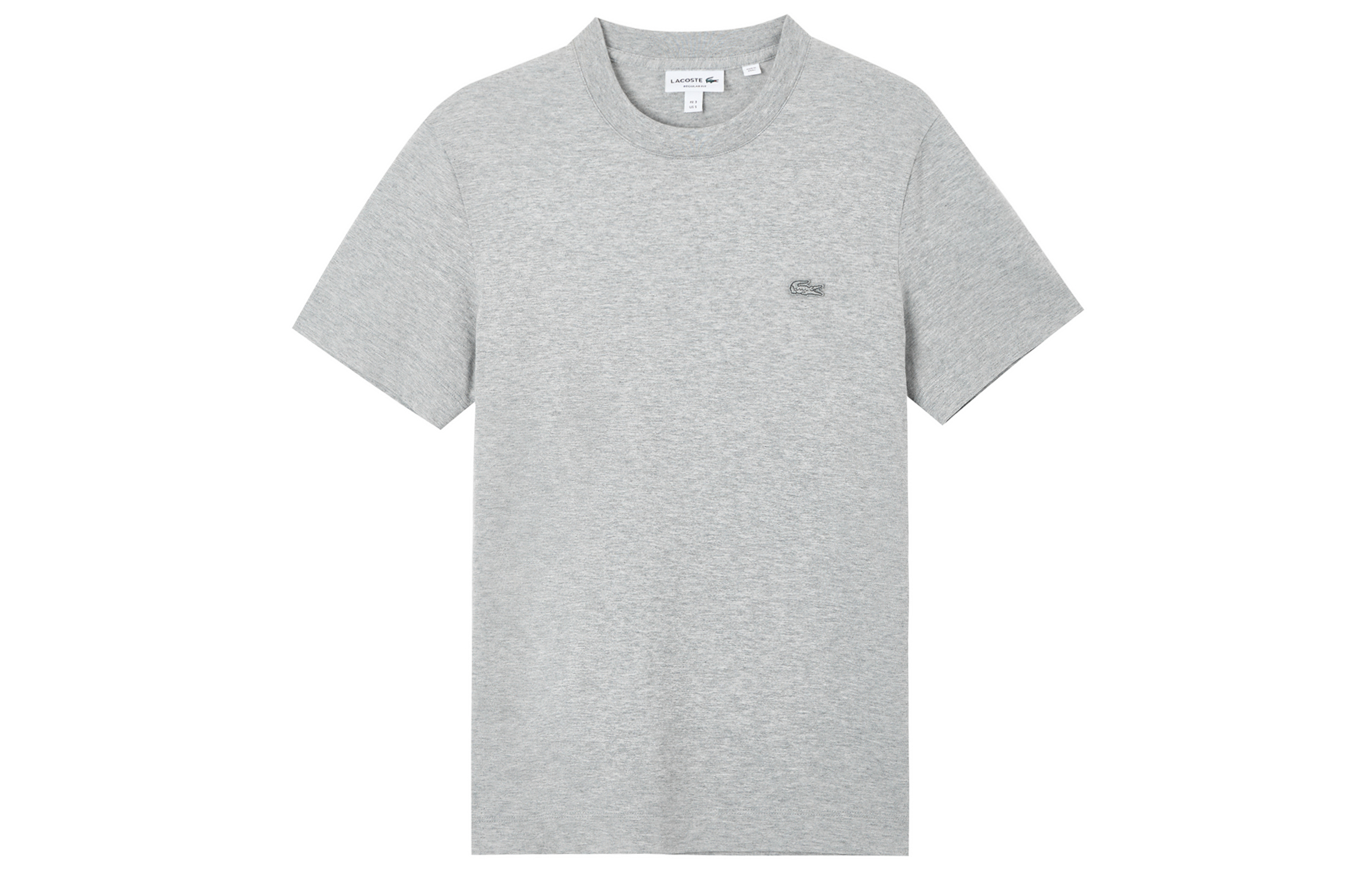 Мужская футболка LACOSTE с логотипом (серая)