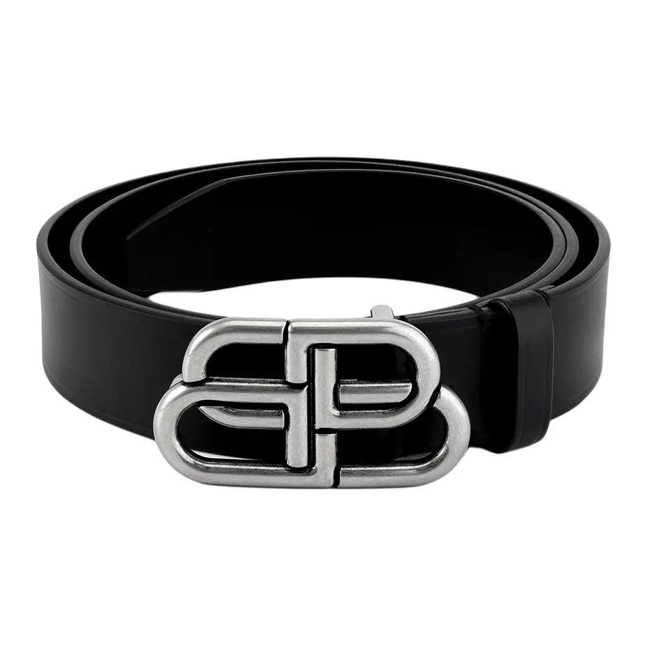 Balenciaga Men's BB Large Belt Black