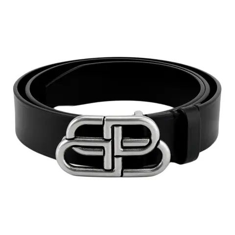 Balenciaga Men's BB Large Belt Black