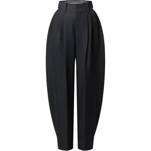 Lv Technical Gabardine Pleat Pants