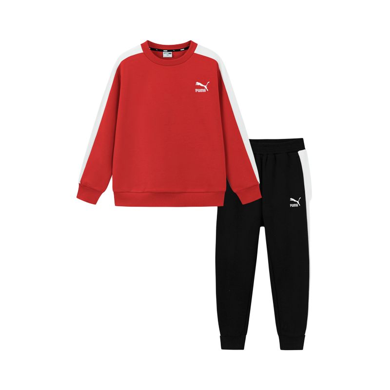 Детский спортивный костюм PUMA (красно-черный)