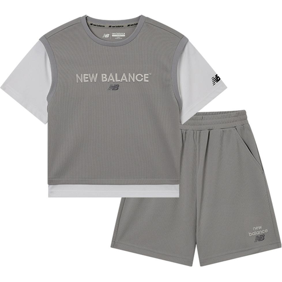 Детский спортивный костюм New Balance (светло-серый)