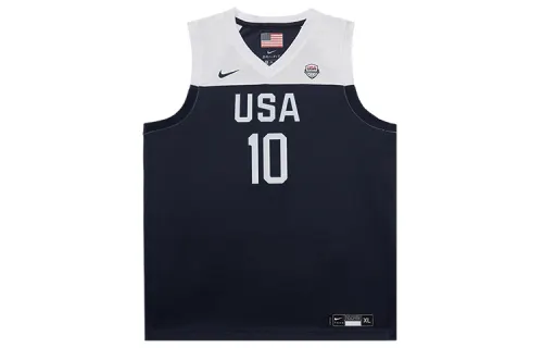 Nike Vest, quick dry breathable black basketball uniform, children's clothing, USA, V-neckline, for teenagers