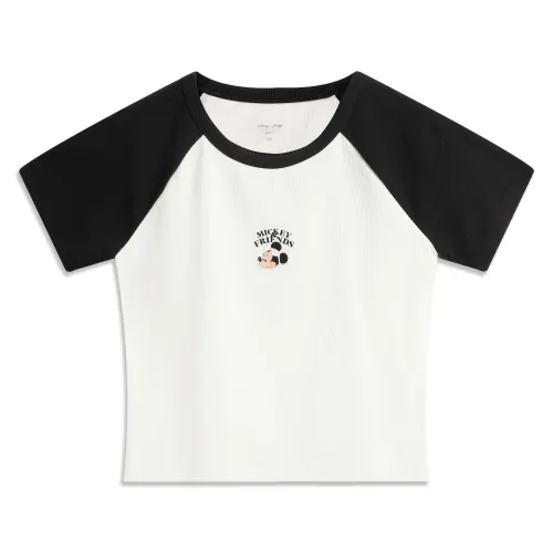 Li Ning x DISHINIMIQI,LIANMINGKUAN Sports Life Collection T Shirt Women's Ivory