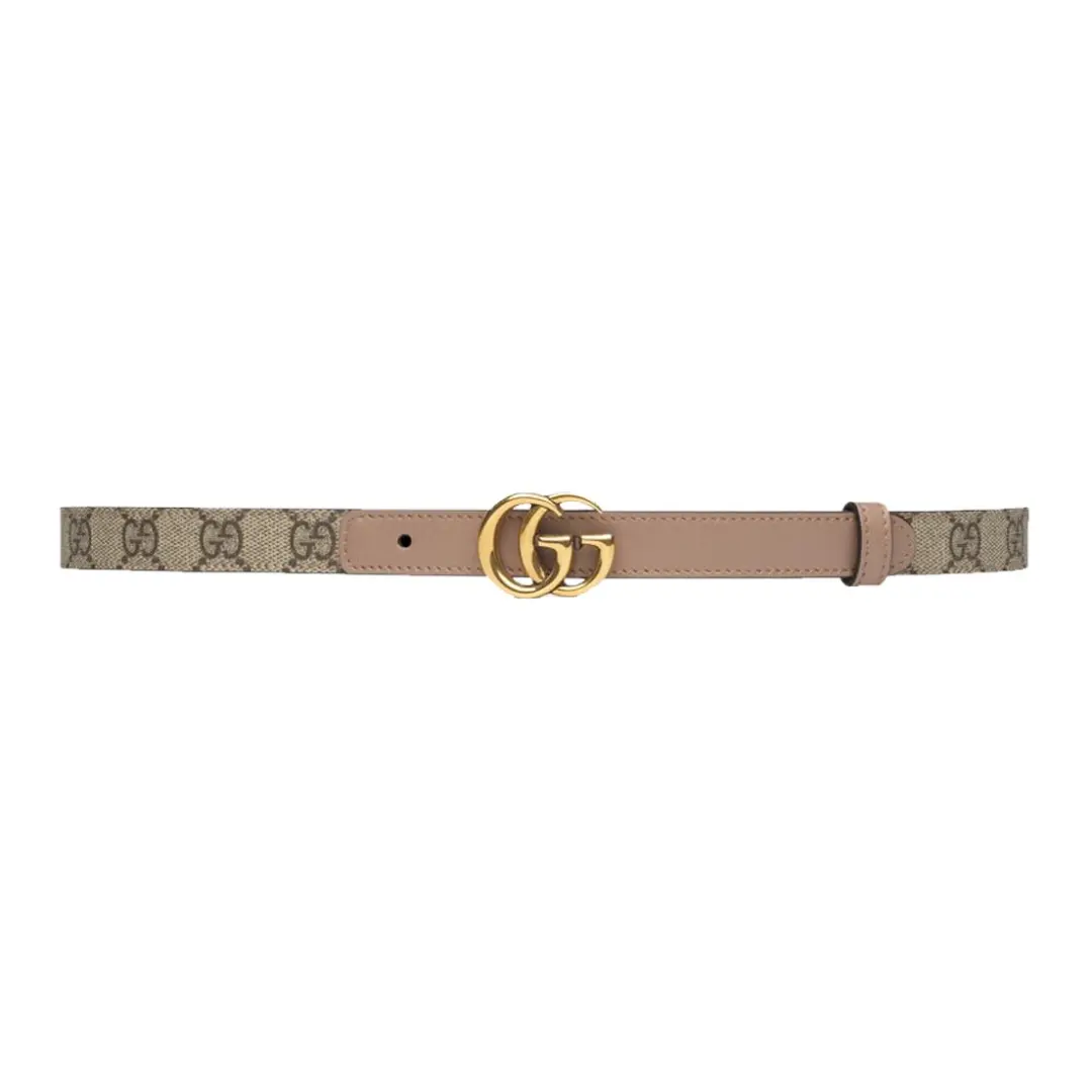 GUCCI Gg Buckle Marmont Thin Belt