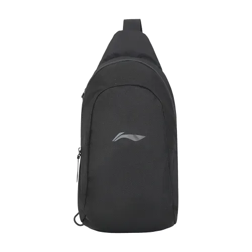 Li Ning Polyester Sling Bags Regular Unisex Black
