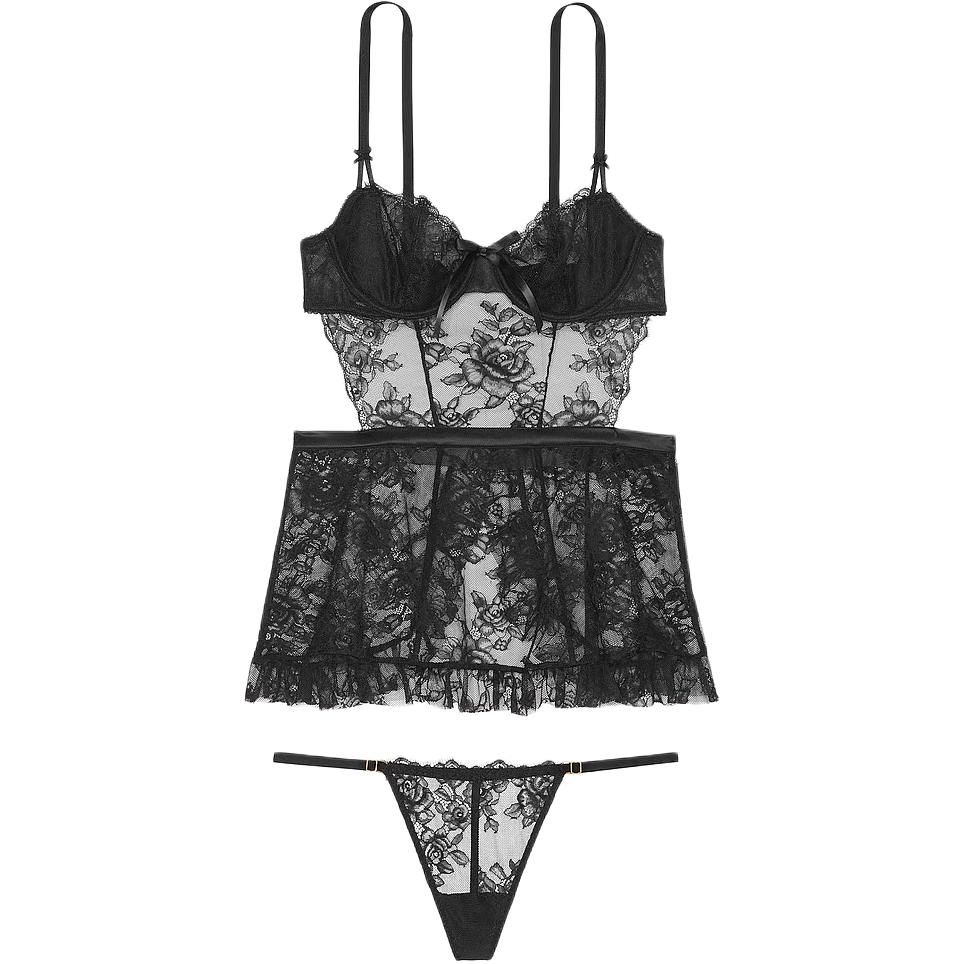Женский комплект нижнего белья Victoria's Secret (кружевной)