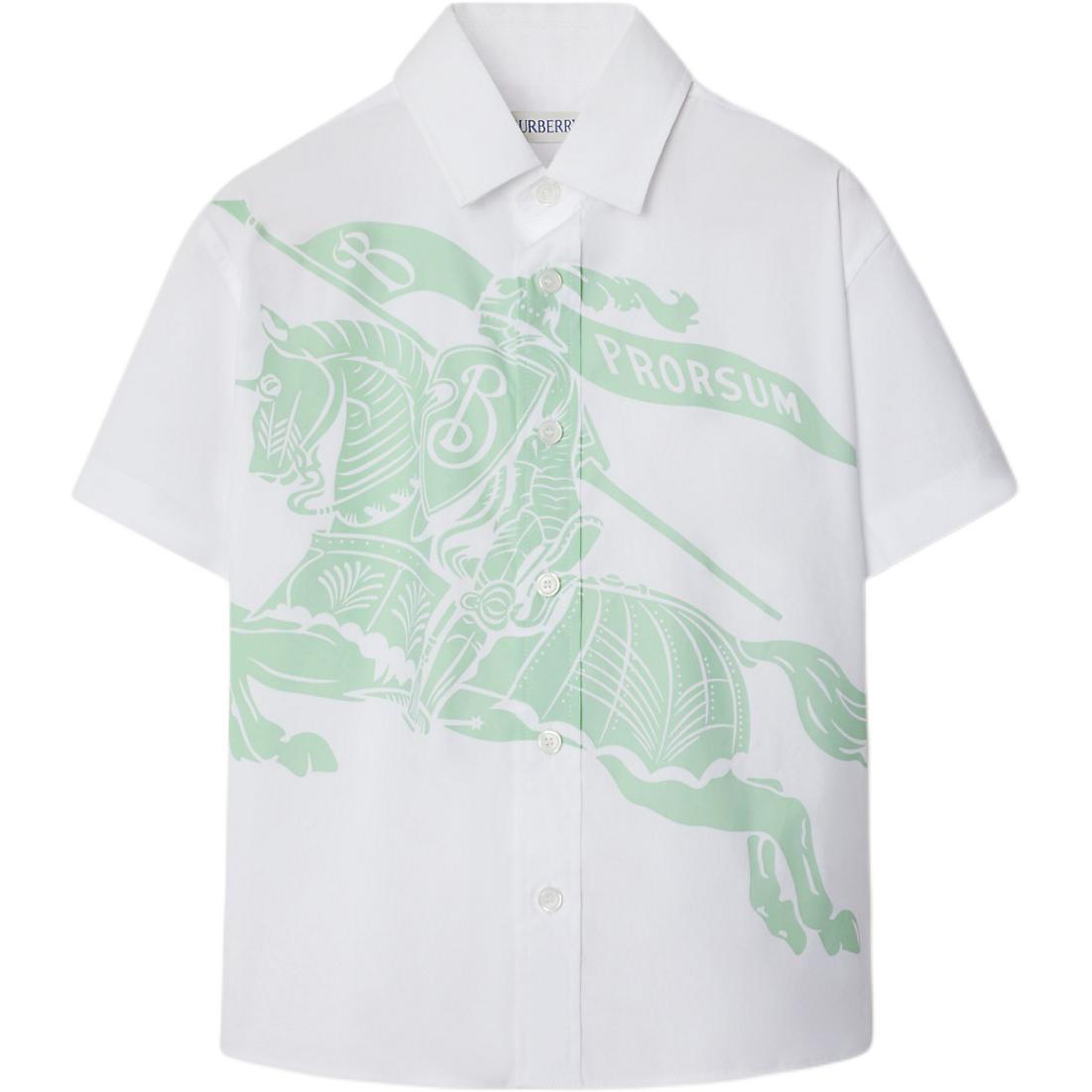 Рубашка Burberry Equestrian Knight (белая)