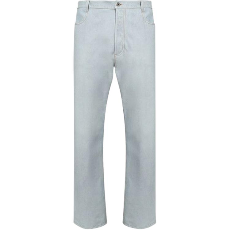 Bottega Veneta Denim Printed Leather Pants