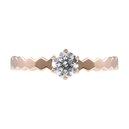 Chaumet Diamond Rings Unisex Rose Gold