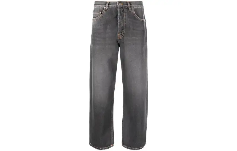 【New Season】washed straight-leg denim jeans