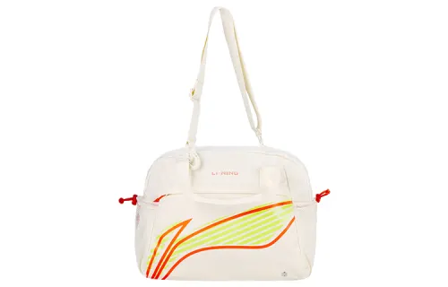 Li Ning Polyester Gym Bag Unisex Ecru
