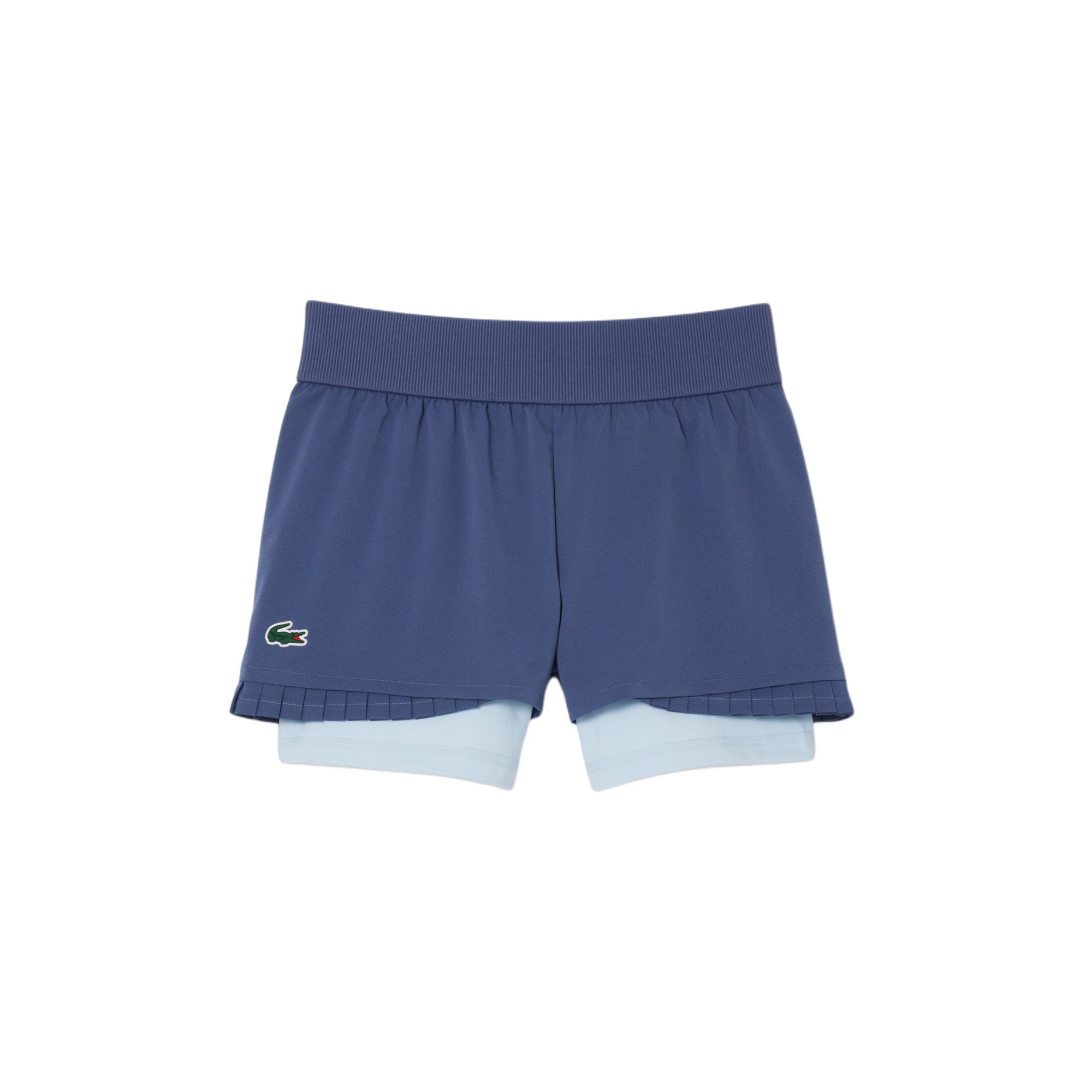 Lacoste logo-appliqué pleated shorts