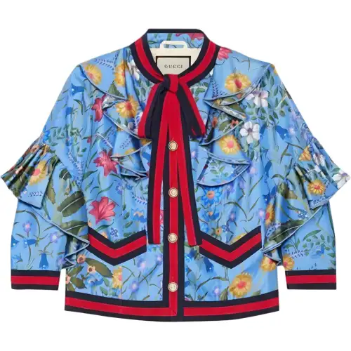 GUCCI Shirts Women's Blue Moderate Shirt