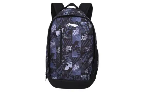 LINING Polyester Laptop Backpack Regular Men's Maple Leaf Black