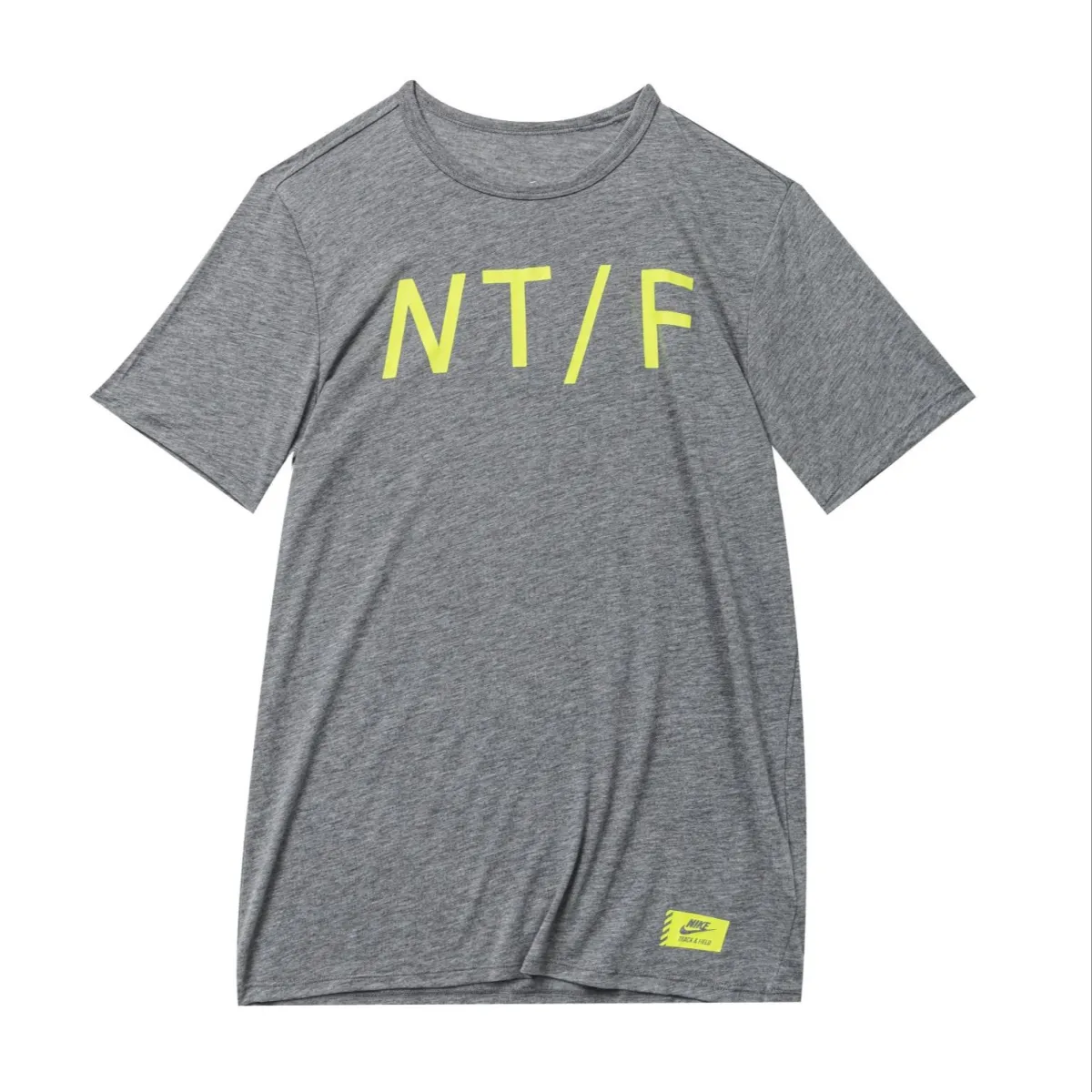 Nike T-Shirts Men's Gray Crew Neck Thin