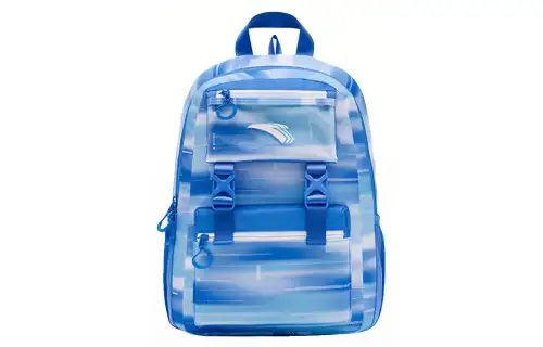 Anta Zip Closure Fabric Backpack Regular Men's Blue