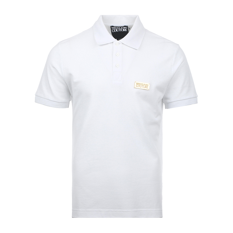 Мужская футболка VERSACE JEANS COUTURE Polo (белая)