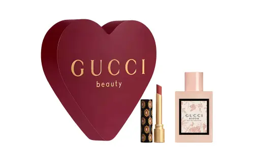 GUCCI Gucci, perfume, lip balm, lipstick, gift box, floral set