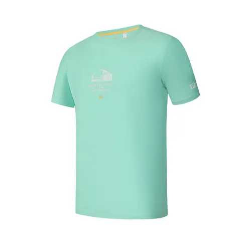 FILA Explorer T Shirt Men's Denim Teal BU