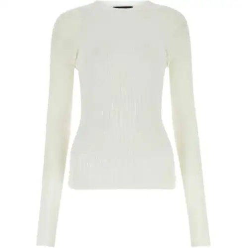 Balenciaga Sweaters Women's White Crew Neck Other