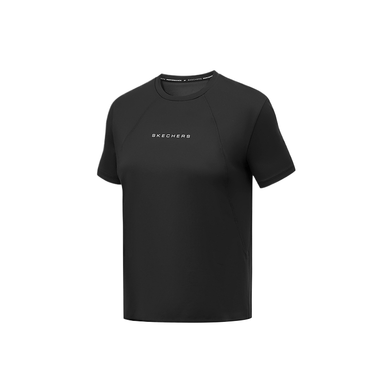 Skechers Comfortable Sports Collection T Shirt Women’s Carbon Black 0018