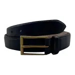 GUCCI Litchi Grain Pin Buckle Cow Leather Belts Unisex Black