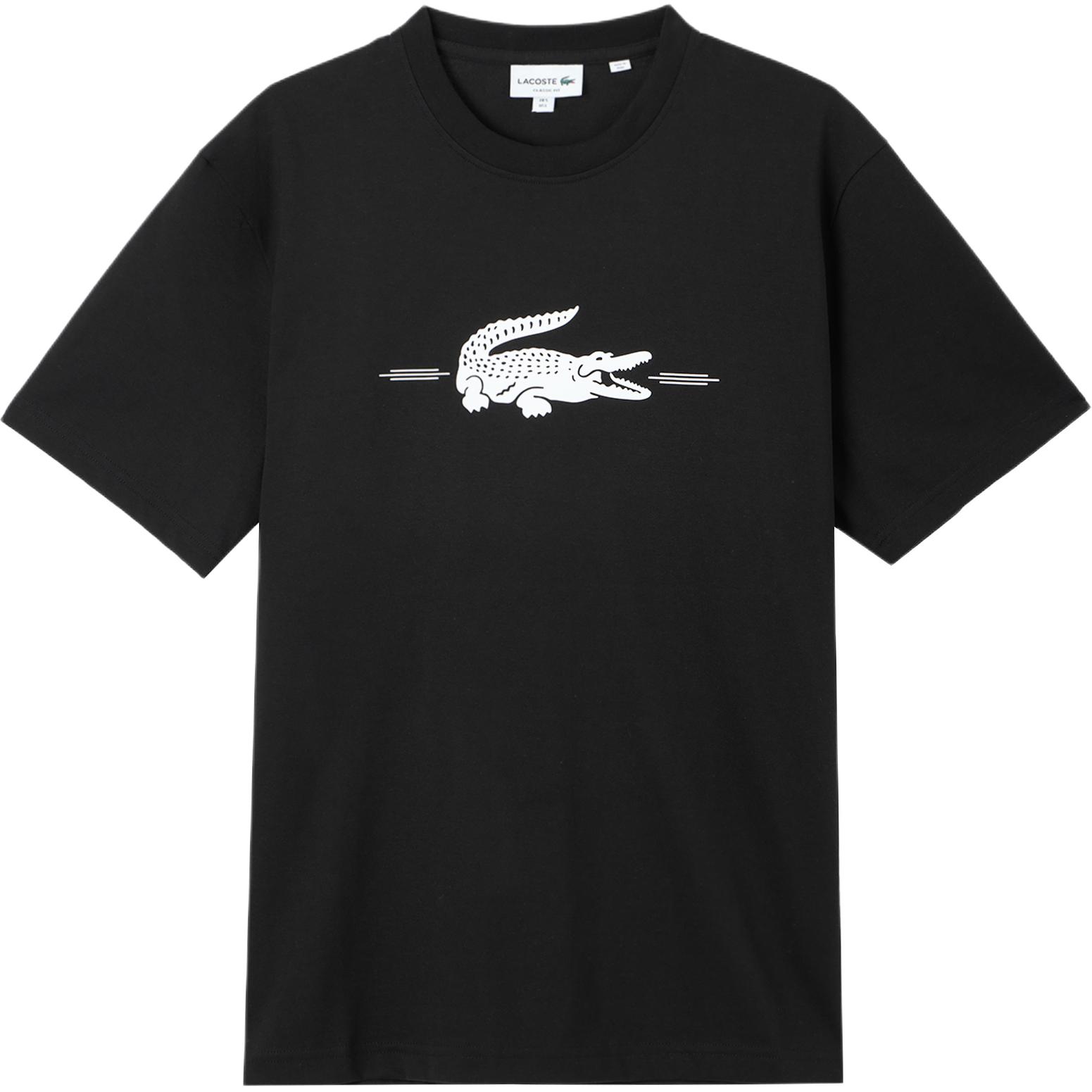 Мужская футболка LACOSTE TH3781 (черная)