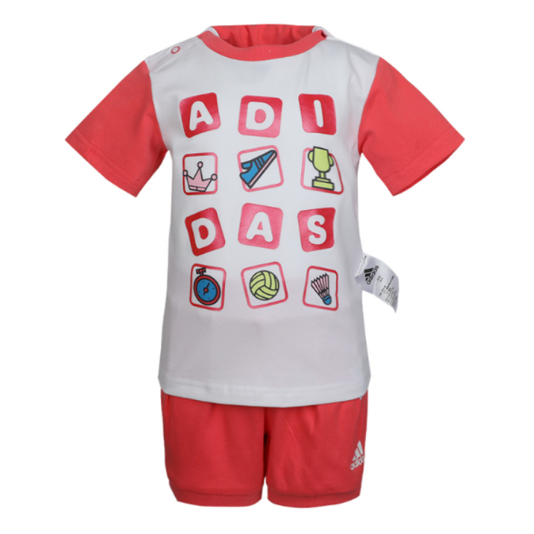 Женский костюм adidas IG CD TEE SET CLIMA (белый)