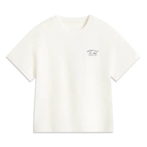 Li Ning Sports Life Collection T Shirt Women's Ivory