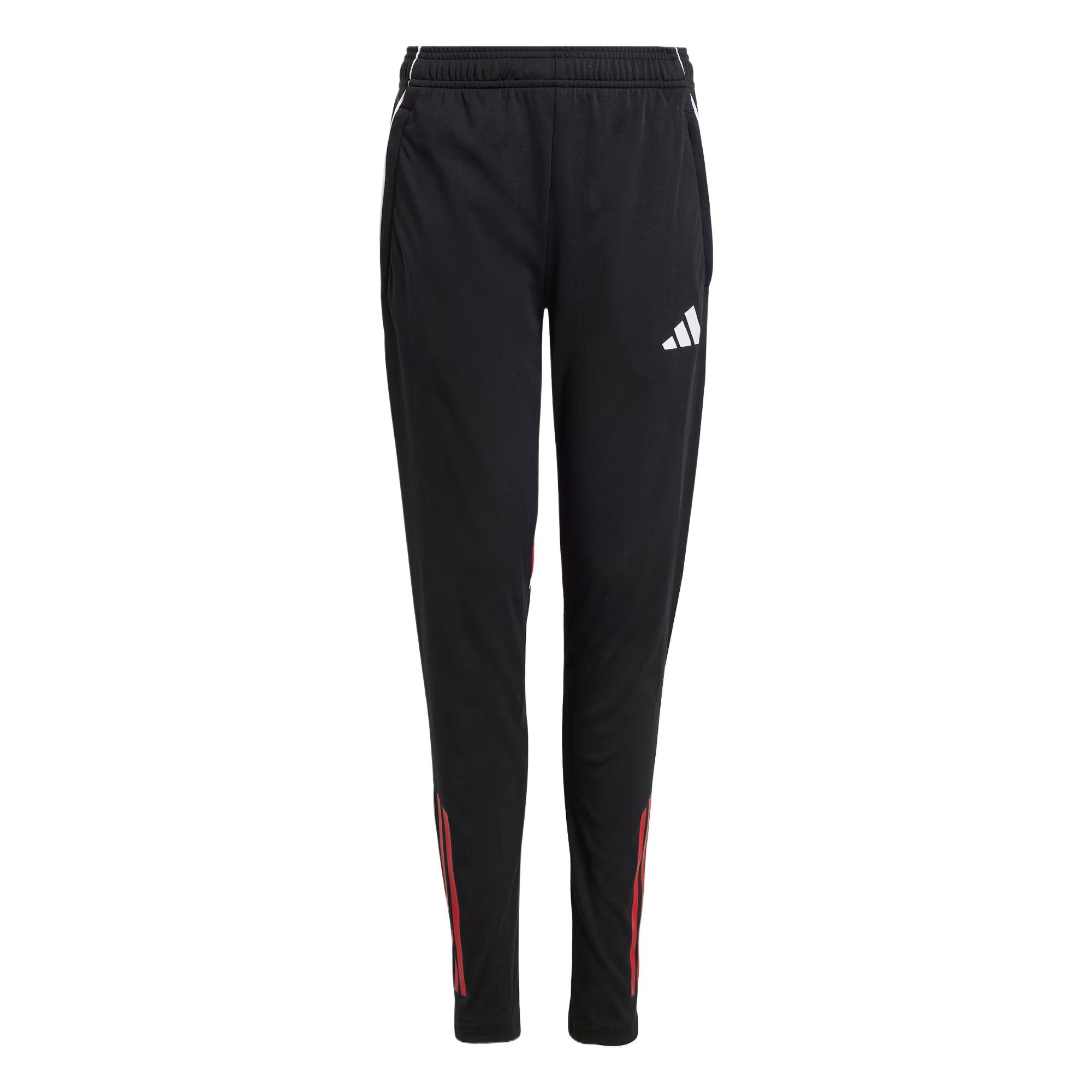 Детские штаны adidas (черно-красные)